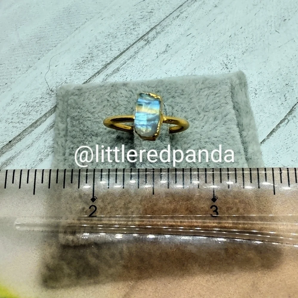 Moonstone adjustable ring - Picture 5 of 7
